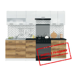 Кухня Junona Line білий глянець/дуб делано світлий